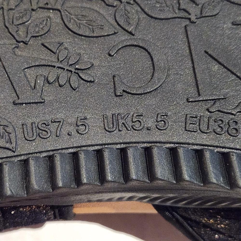 Elegant Black Glitter Women's Sandals - Picture 9 of 16